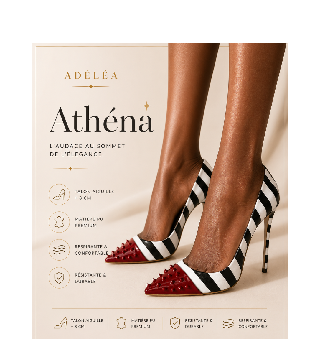 Athéna chaussure talon aiguille Adéléa