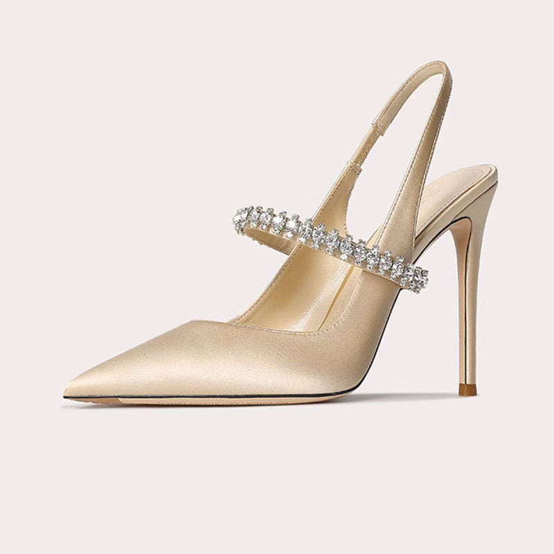 ÉLISE ADÉLÉ Chaussure à talon abricot